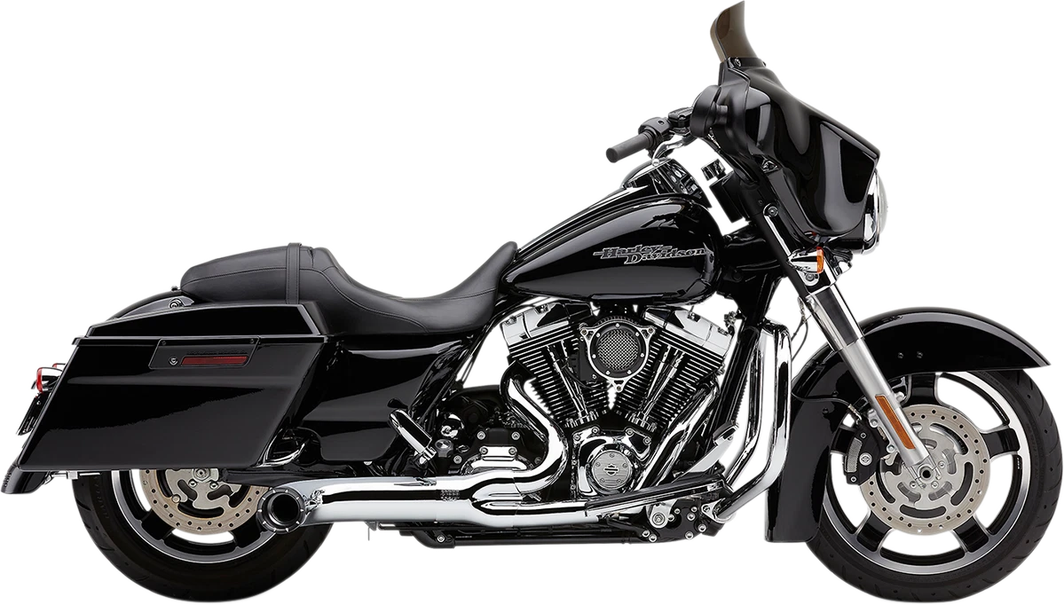 Cobra 2-into-1 Exhaust for Harley Electra Glide/Road Glide (2009–2016) Chrome