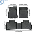 Set of 4 TPE Black All Weather Floor Mats for Nissan Sentra (2020–2025)