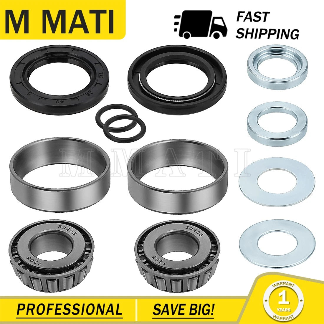 Swing Arm Bearing Seal Kit Set for Kawasaki Brute Force 650 4x4 (2005–2013)