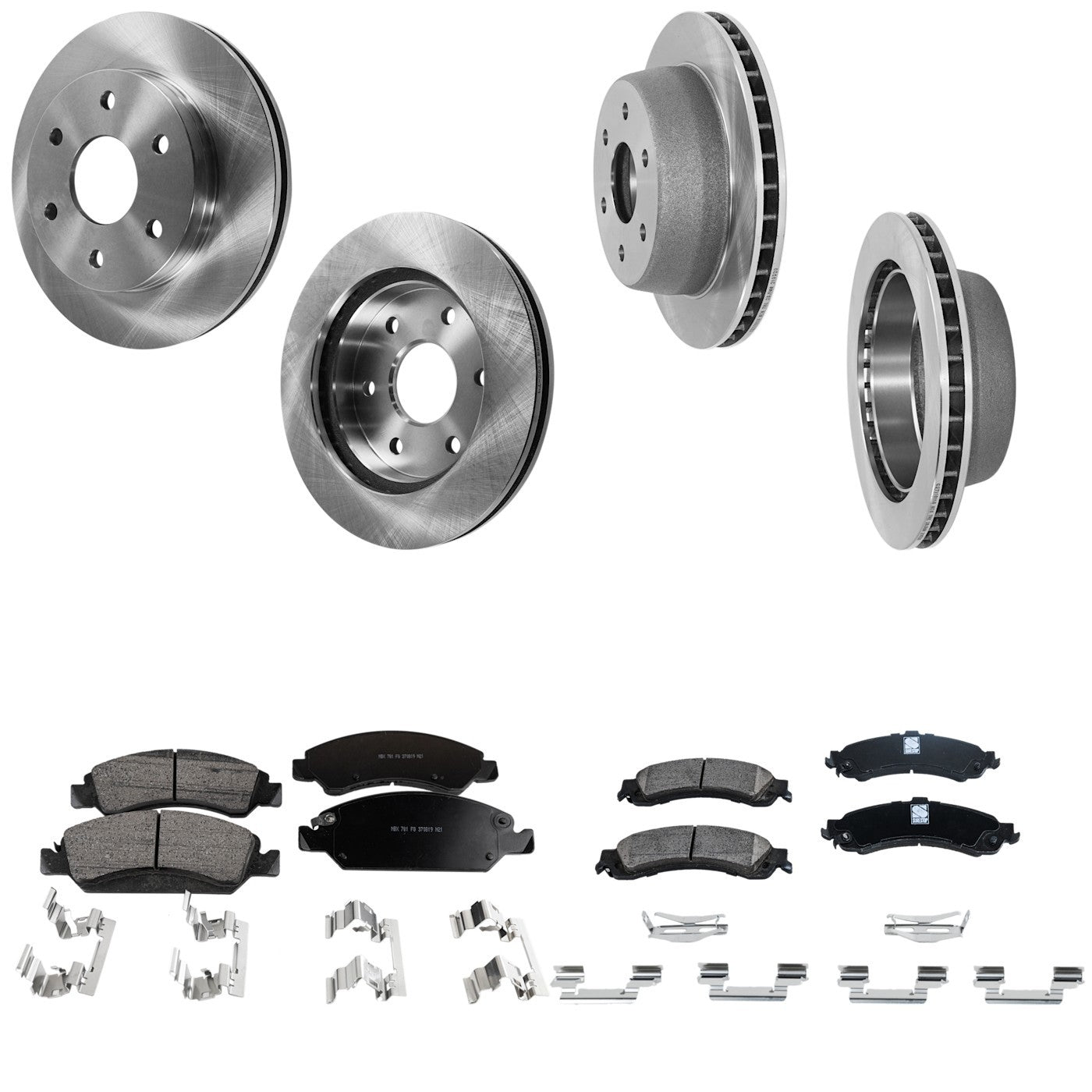 Brake Disc Rotors and Pads Kit for Chevy Silverado 1500