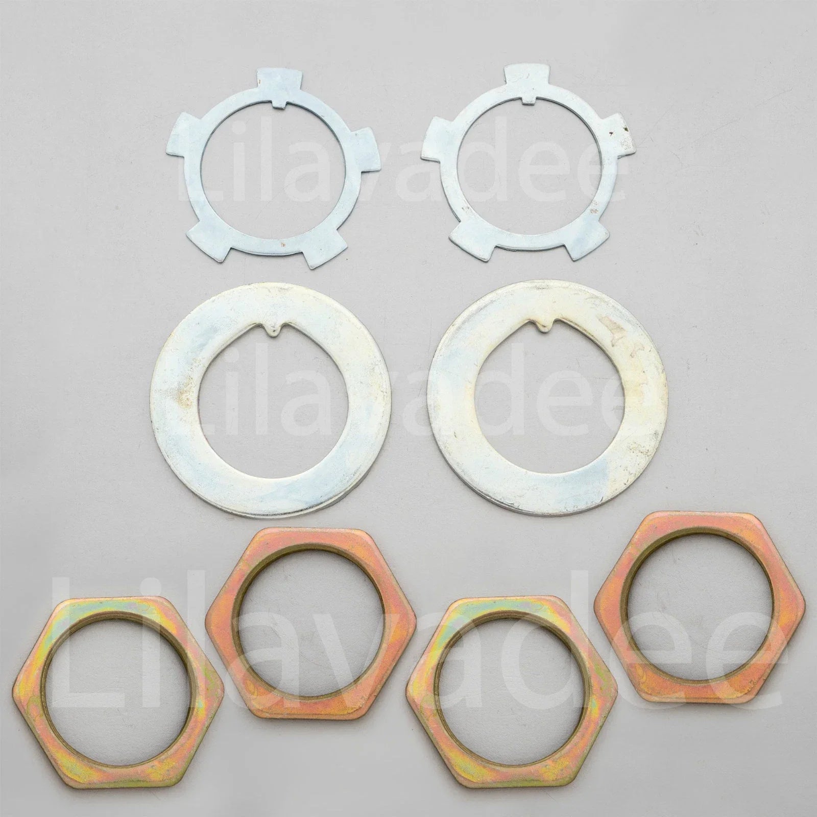 Front Lock Tab Nut Hub Kit for 88-97 Toyota Hilux LN106 LN107 LN111 LN130 4WD