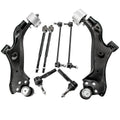 Front Lower Control Arms w/Ball Joints Tie Rods for Chevrolet Equinox (2010–2017)