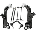 Front Lower Control Arms w/Ball Joints Tie Rods for Chevrolet Equinox (2010–2017)