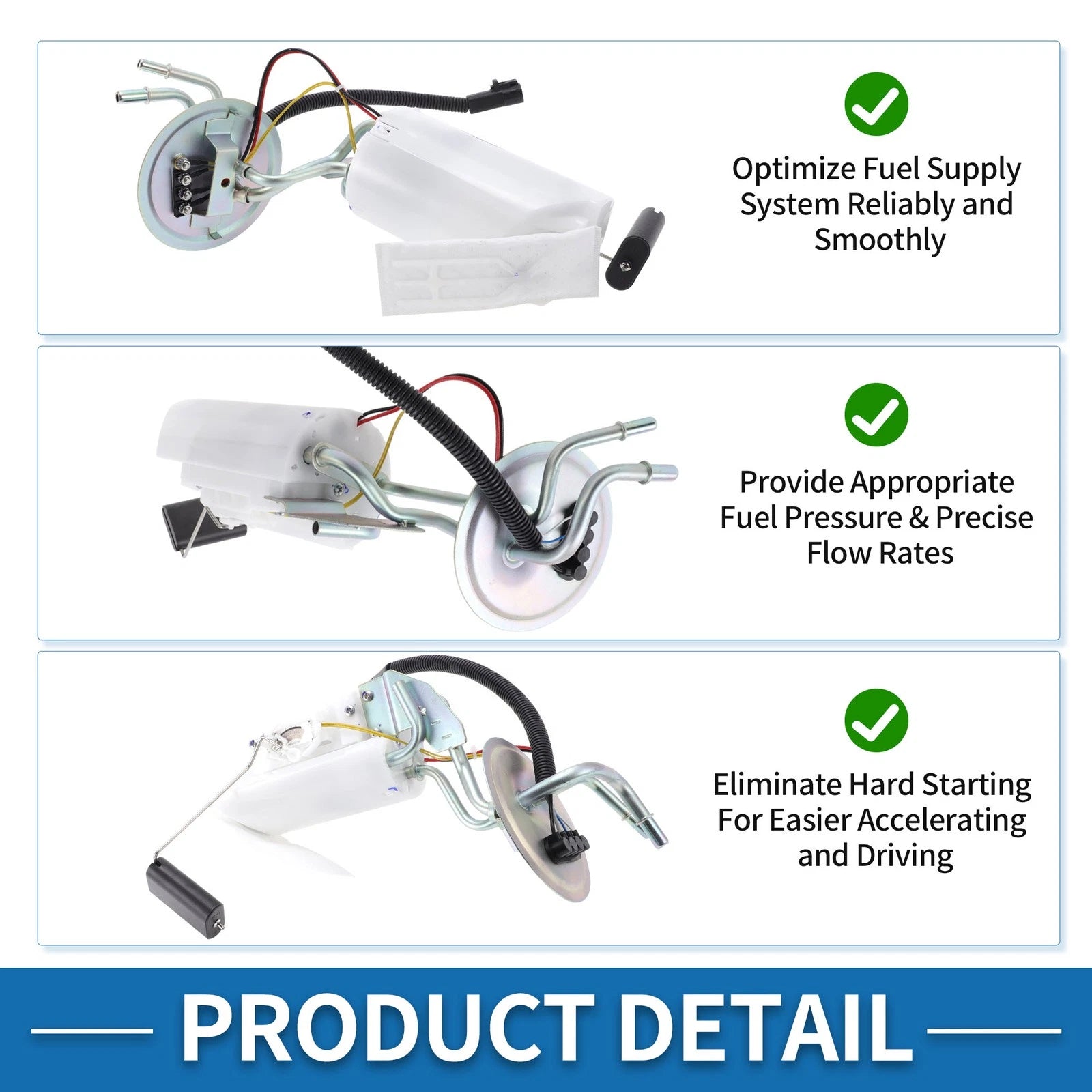 Electric Fuel Pump Assembly No.SP2007H for Ford F-150 F-250 (1990–1997)