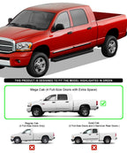 iBoard Running Boards for Dodge Ram 1500 2500 3500 Mega Cab (2006-2008)