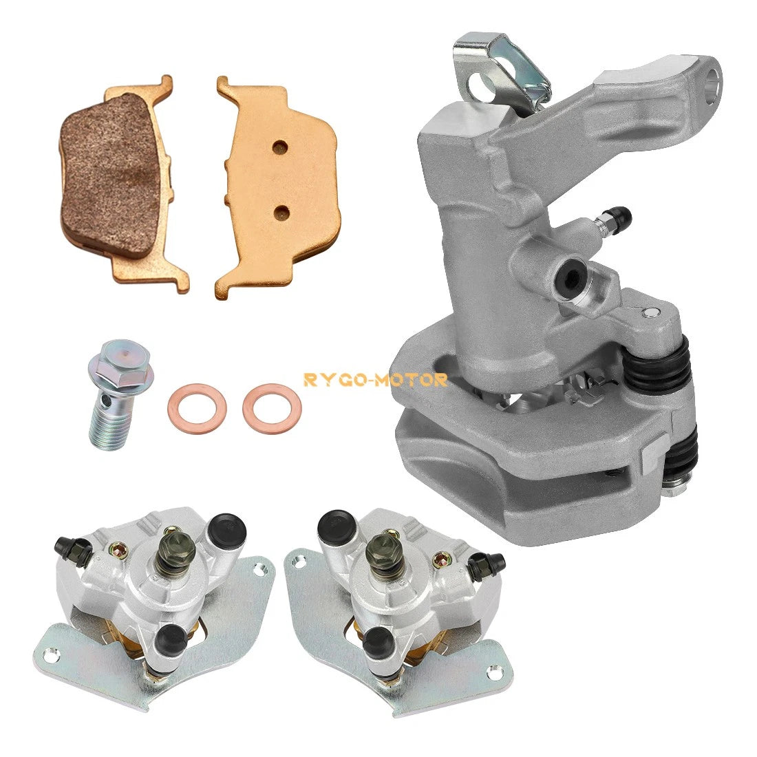 Front & Rear Brake Calipers for Honda Foreman Rubicon 500 TRX500FM/FA (2015–2019)