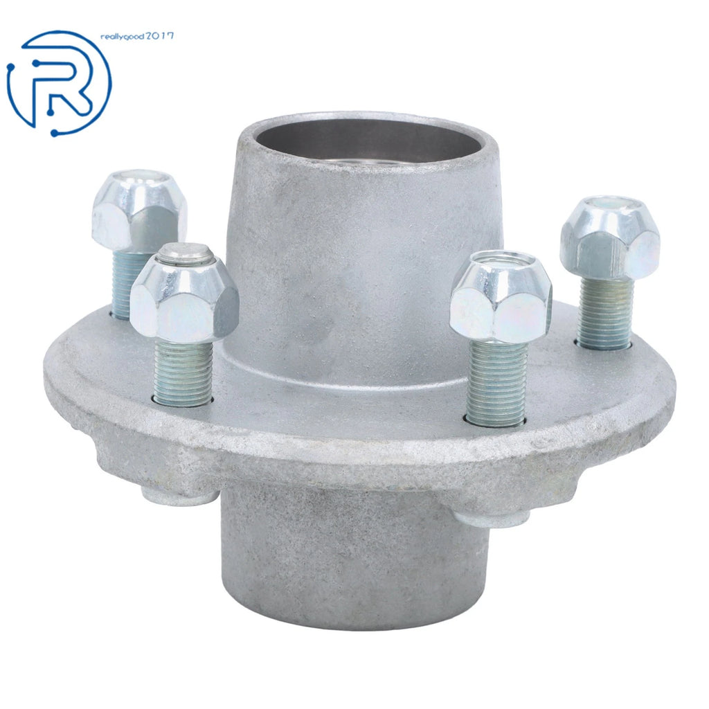 Set of 2 Galvanized Trailer Bearing Hub Kits for 2000lbs Straight Axle