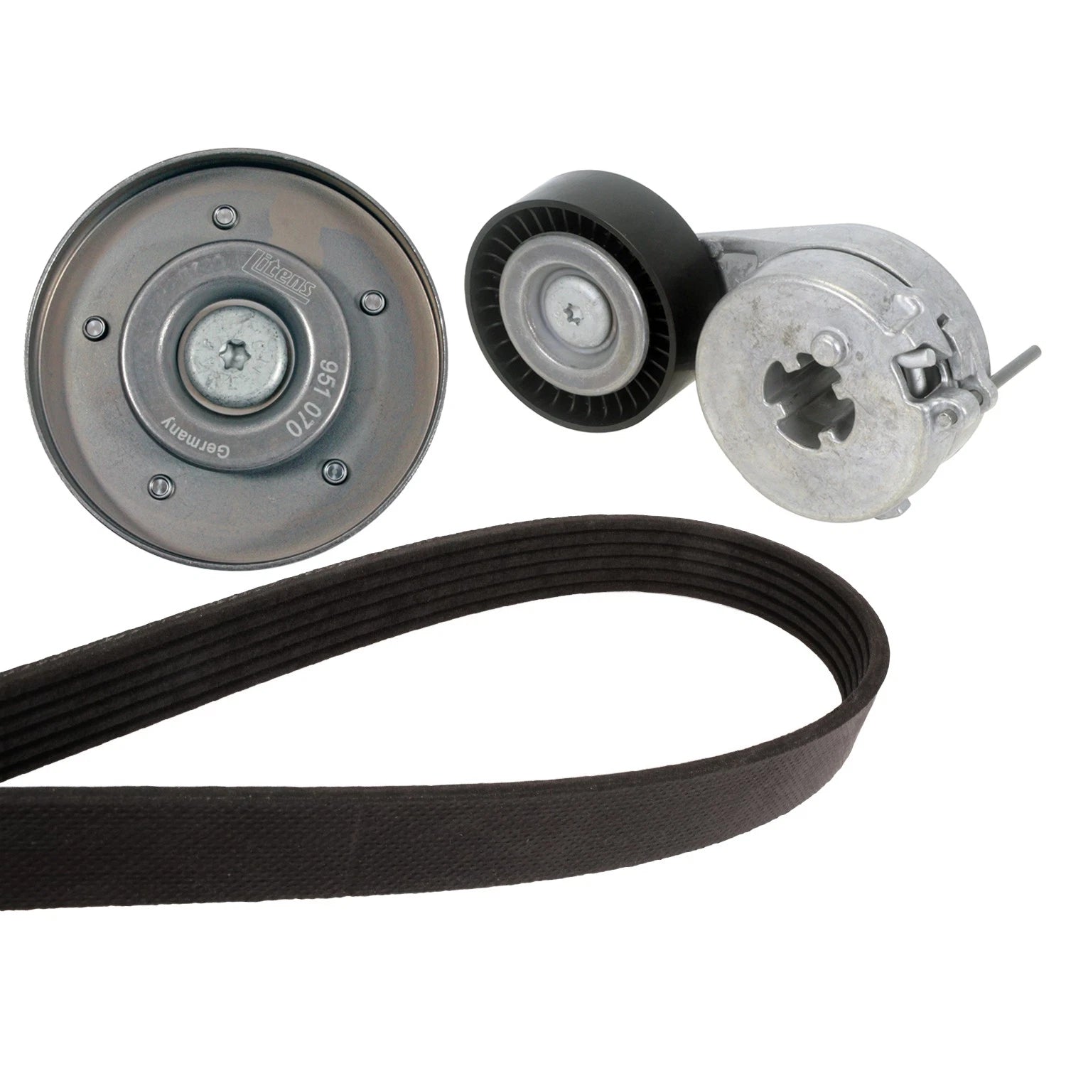 Drive Belt Idler Pulley Tensioner Kit for Audi A4 Quattro A5 Quattro (2009–2016)