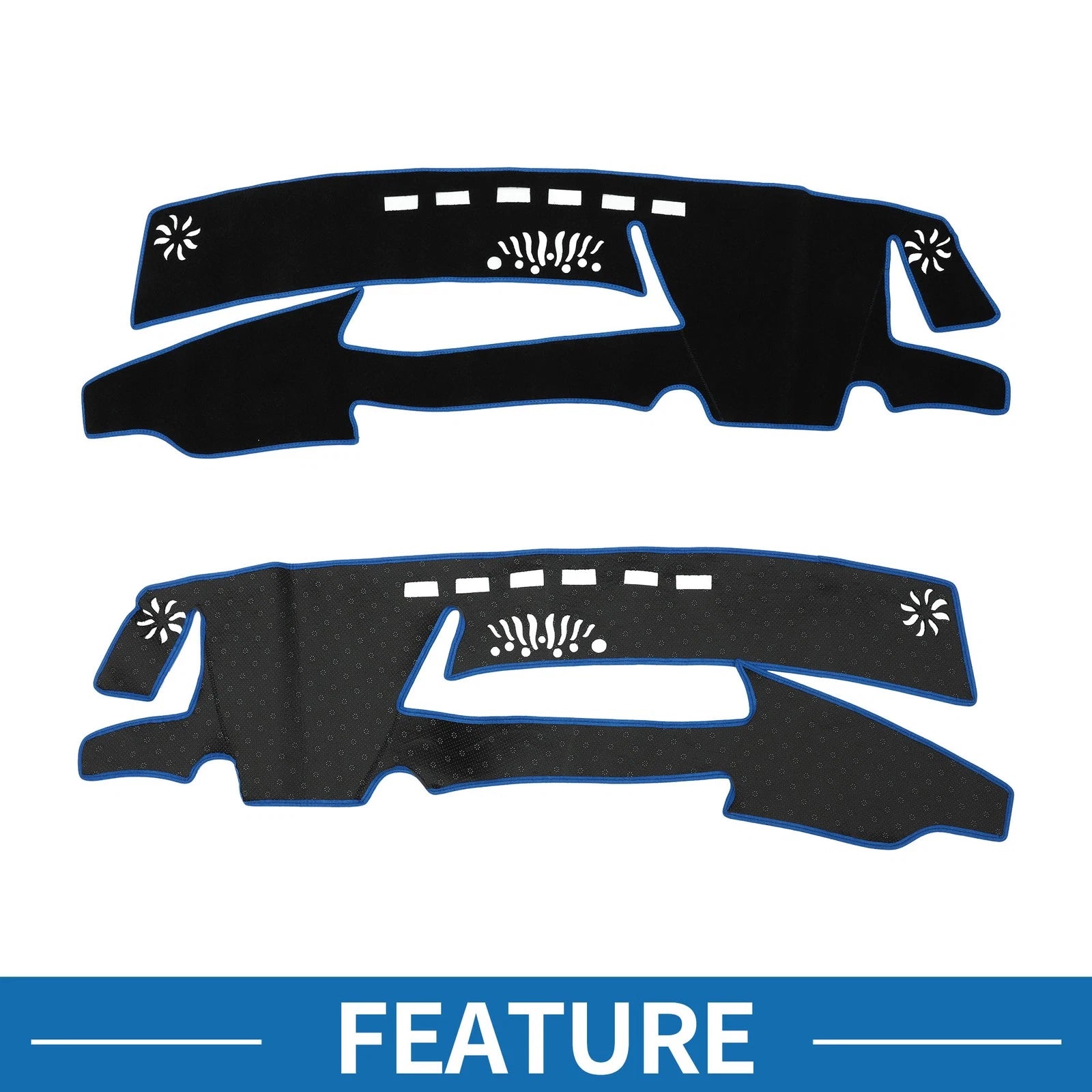 Dashboard Cover Mat for Lexus ES 300h (2021–2023) Sun Protector Black Blue