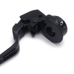 Black Clutch Lever with Mount Bracket for Harley Dyna/Softail (2008–2014)