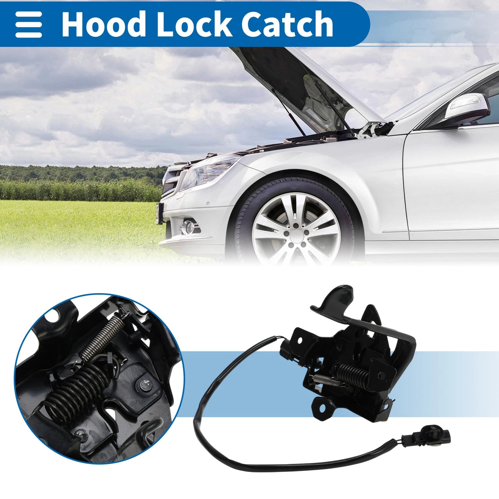 Hood Latch Assembly for Kia Soul (2020–2023) No. 81130K0000 1 Pc