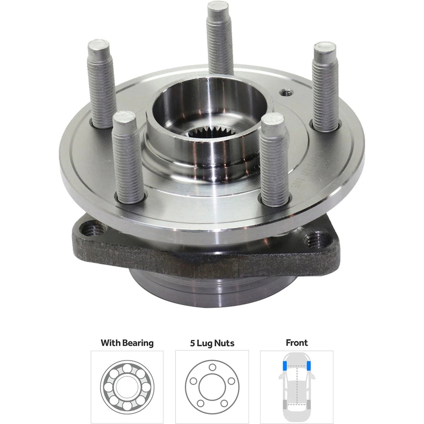 Wheel Hubs for Chevrolet Cruze (2011–2012) Front & Rear with Bearing