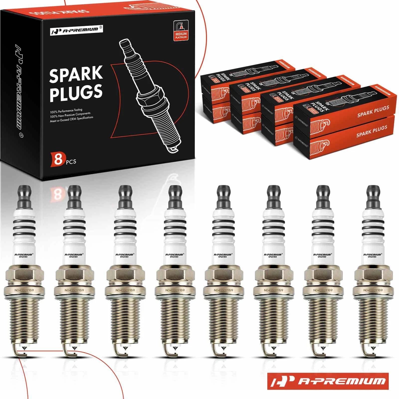 8x Iridium Platinum Spark Plugs for Toyota Tundra Sequoia (2000–2004)