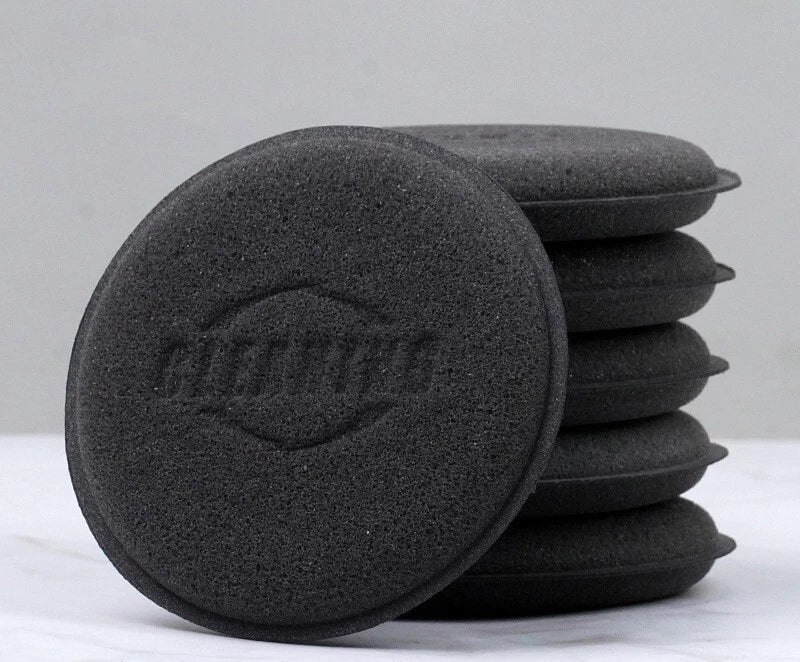 Set of 12 Foam Sponge Applicator Pads for Car Buffing and Waxing
