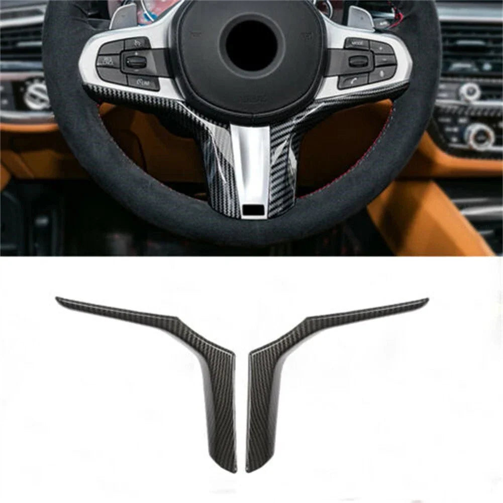 Carbon Fiber Steering Wheel Switch Trim for BMW X3 X6