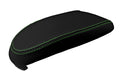 Console Lid Pull Over Cover for Ford Focus (2000–2007) Black Green Stitch
