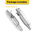 Set of 2 Chrome Outer Door Handles for Chevrolet Silverado 1500 2500 (2007–2013)