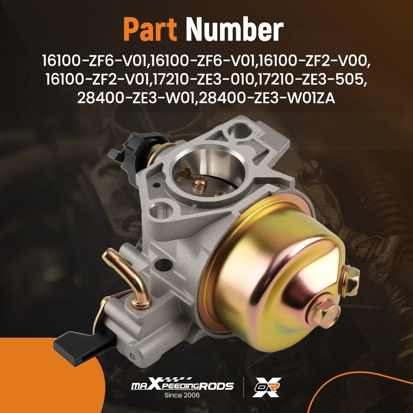 Carburetor Kit for Honda GX340 GX390 11HP 13HP (16100-ZF6-V01)