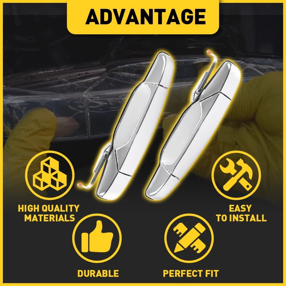Set of 2 Exterior Door Panel Handles for Chevrolet Avalanche (2007–2013)