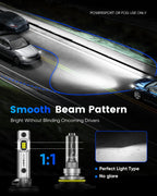 2X Novsight 880 LED Headlight Bulbs for