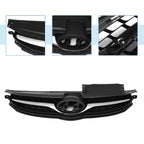 Front Upper Bumper Grille for Hyundai Elantra (2011–2011) Black Chrome