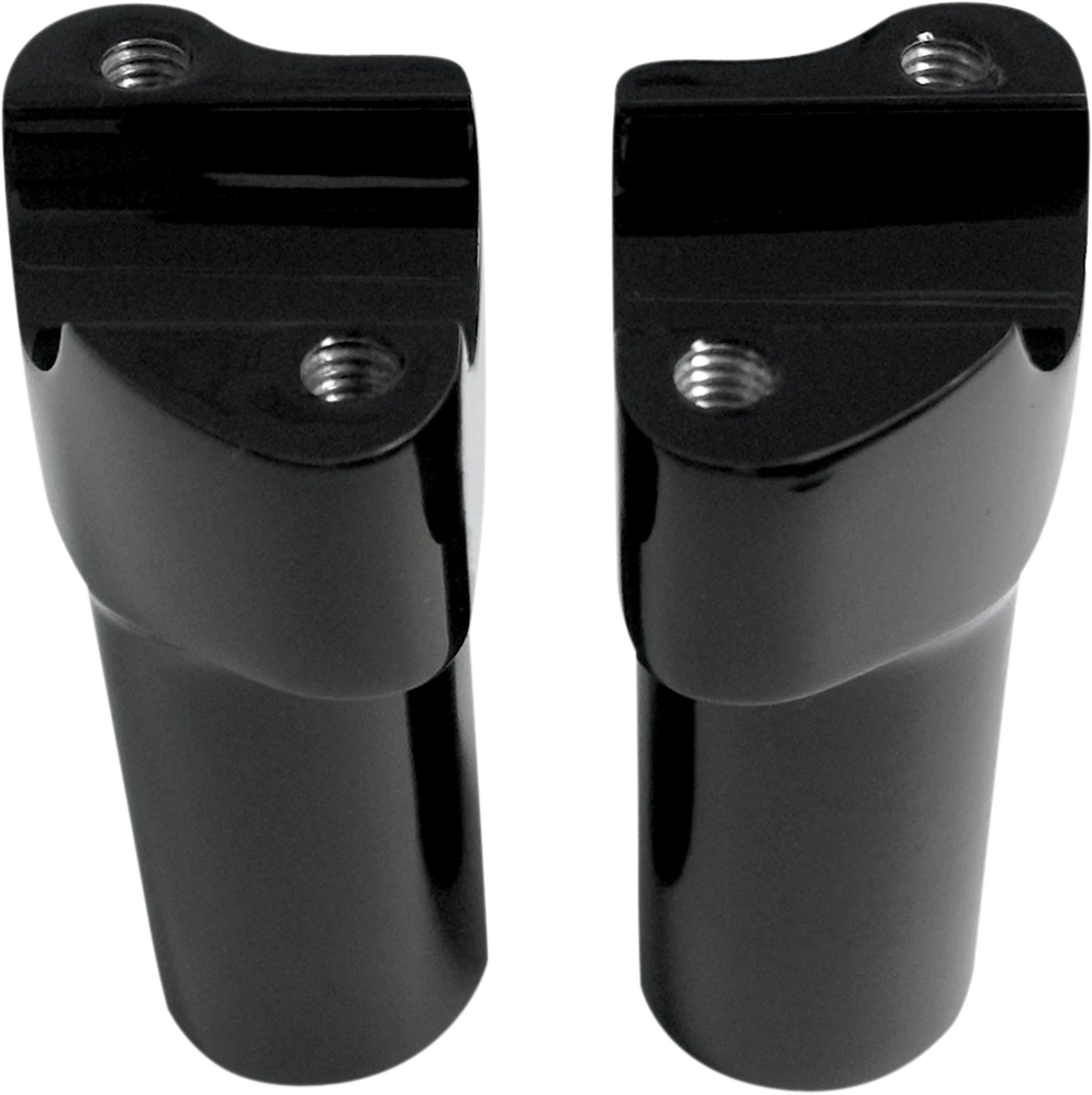 3" Black Billet Aluminum Handlebar Risers for Harley Davidson (0602-0351)