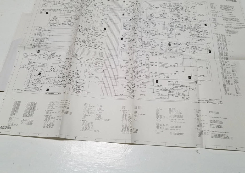 Service Manual for Yamaha MC803 MC1203 MC1603 MC2403 (Vintage)