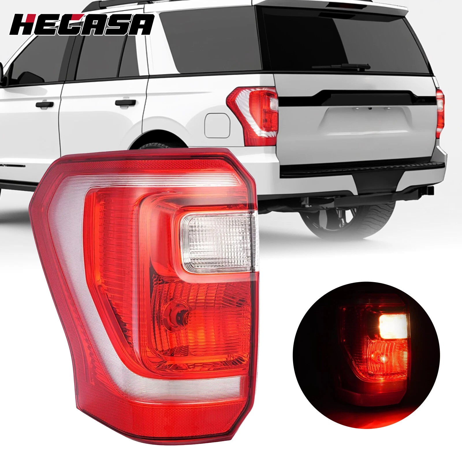 Driver Side Tail Light for Ford Expedition (2018–2021) Halogen