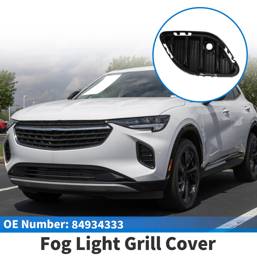 1 Pc Fog Light Grill for Buick Envision (2021–2023) No. 84934333 Black
