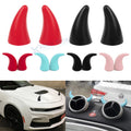 2Pcs PU Foam Devil Bull Horn Stickers for Universal Fit (Halloween)