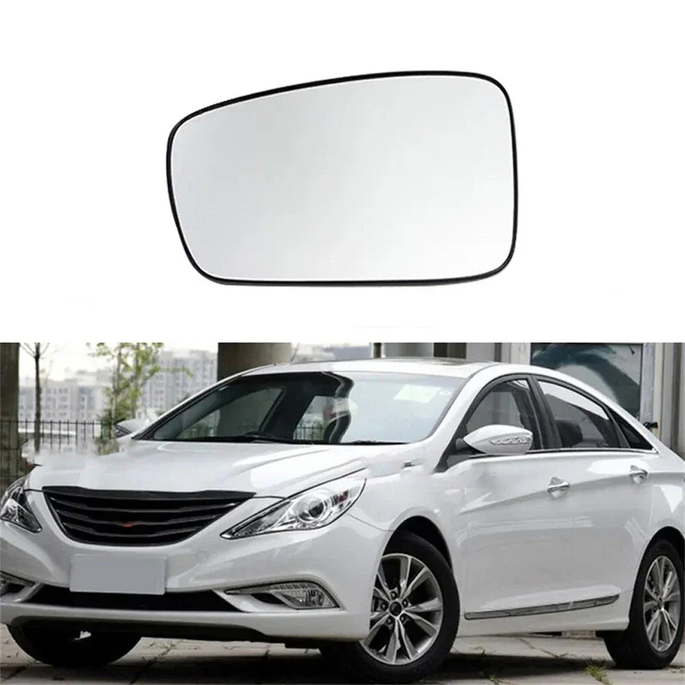 Heated Mirror Glass with Backing for 2011-2014 Hyundai Sonata Left Side