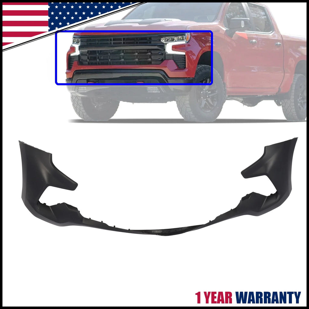 Front Upper Bumper Cover for Chevrolet Silverado 1500 (2022–2024)