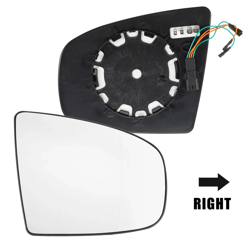 Right Side Heated Mirror Glass Replacement for BMW X5 X6