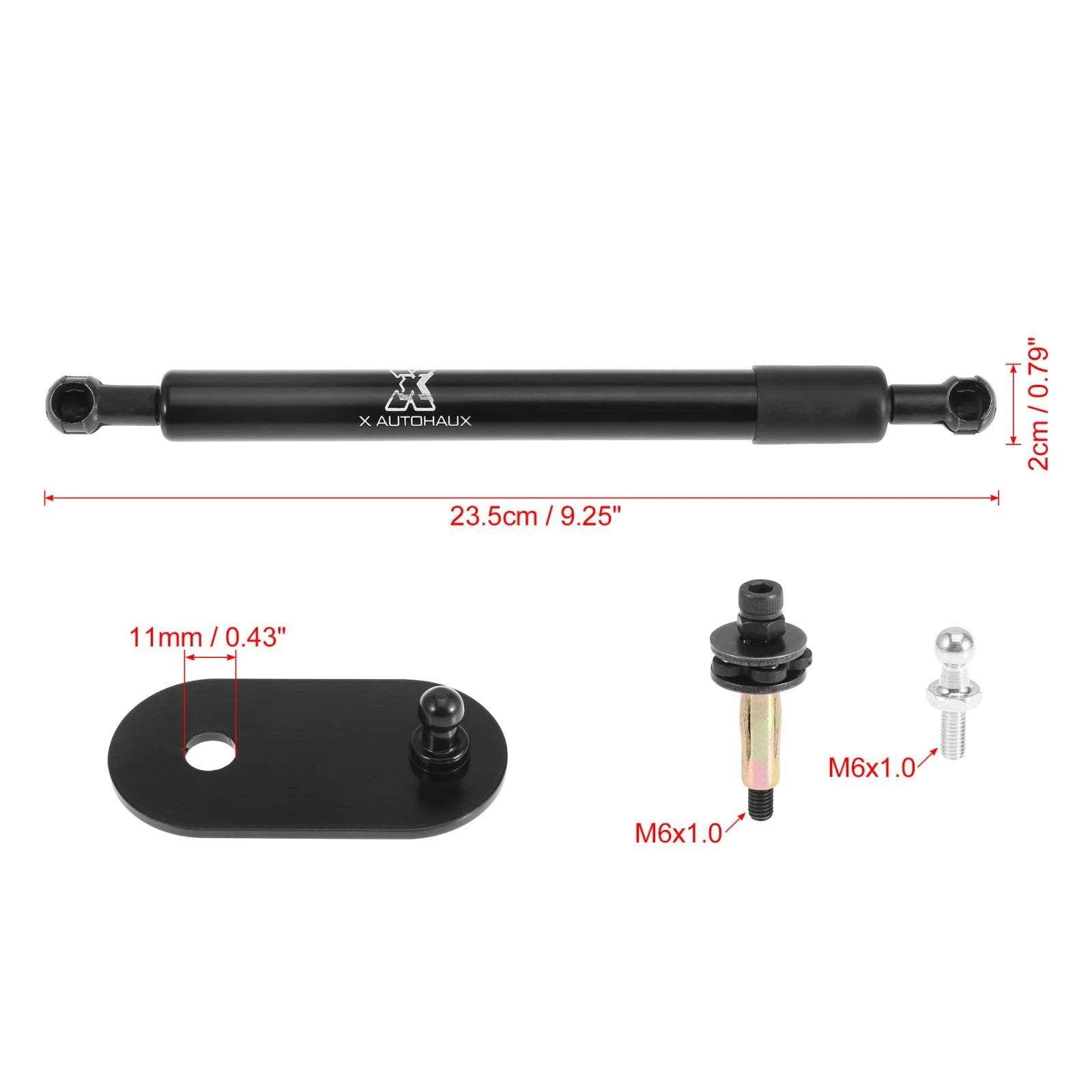 Set of 2 Tailgate Lift Support Gas Struts for Ford F-150 (2004–2014)
