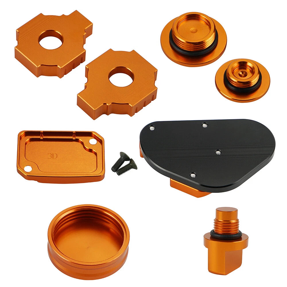 CNC Brake Cylinder Cover Oil Filler Cap Plugs for KTM 125 200 390 Duke (2011–2020)