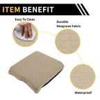Center Console Cover for Ford F-150 (2015–2020) Microfiber Leather Beige
