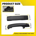 Set of 2 Outer Door Handles for Nissan Titan/Armada (2004–2015) Black