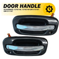 Set of 2 Exterior Door Handles for Silverado Pickup Truck (Chrome, 2007–2013)
