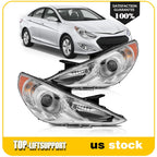 2X Headlight Assembly for Hyundai Sonata (2011–2014) with Projector