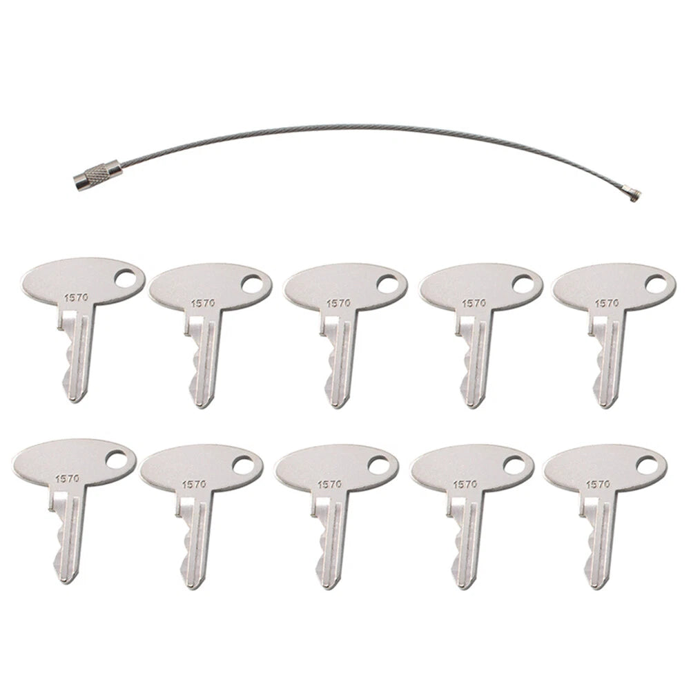 10 Pcs Ignition Key for Ford Tractor (Fits Metakl 1570)