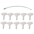 10 Pcs Ignition Key for Ford Tractor (Fits Metakl 1570)