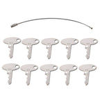 10 Pcs Ignition Key for Ford Tractor (Fits Metakl 1570)