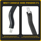 Set of 2 Black Door Pull Handles for Jeep Wrangler (1987â1995)
