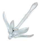 2.5kg Galvanized Foldable Steel Boat Anchor with 20m Rope for Inflatable Boats