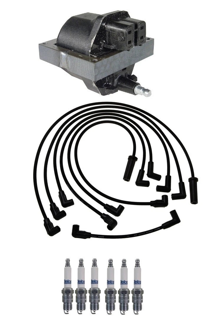 Ignition Wires & Spark Plugs Kit for Chevy GMC V10 K2500 (1996–2002)