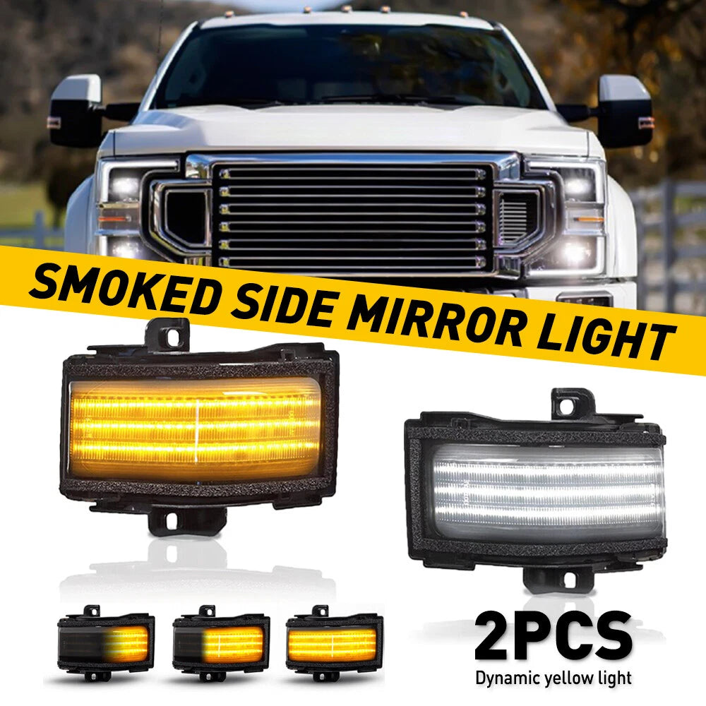 2X LED Side Mirror Towing Lights for Ford F250 (2017–2020)