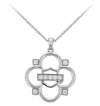 Bling Clover Necklace for Harley-Davidson (HDN0431-16ADJ)