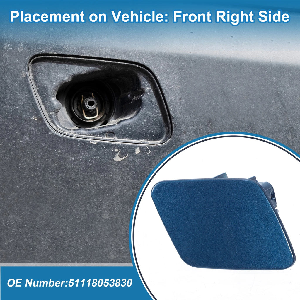 Bumper Headlight Washer Nozzle Cover Cap for BMW 1 Series (2012–2019)