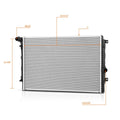Aluminum Core Radiator for Volkswagen Jetta Beetle Passat 2013–2019 DPI-13423