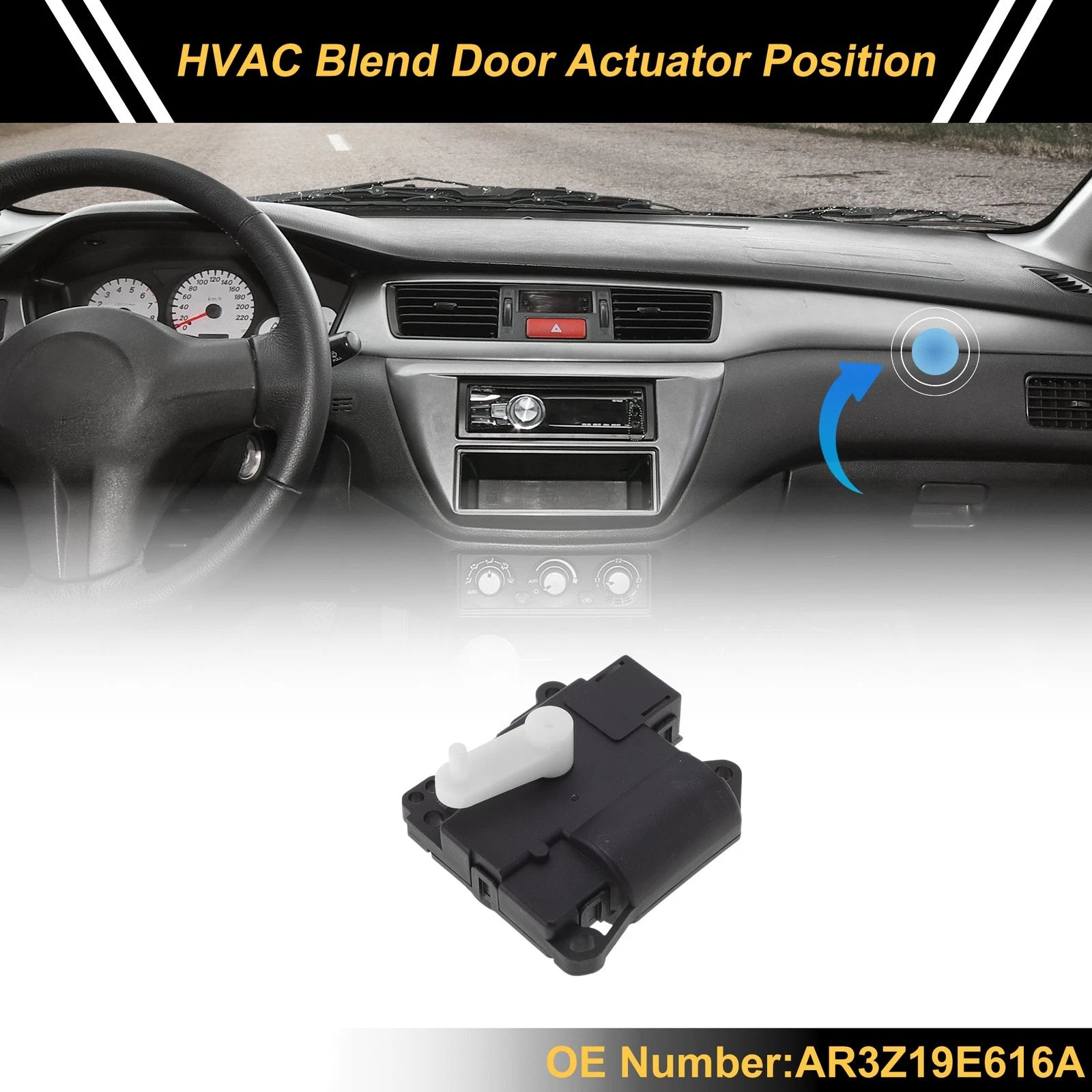 HVAC Heater Blend Door Actuator for Ford Thunderbird (2005) No.XW7Z19E616DA